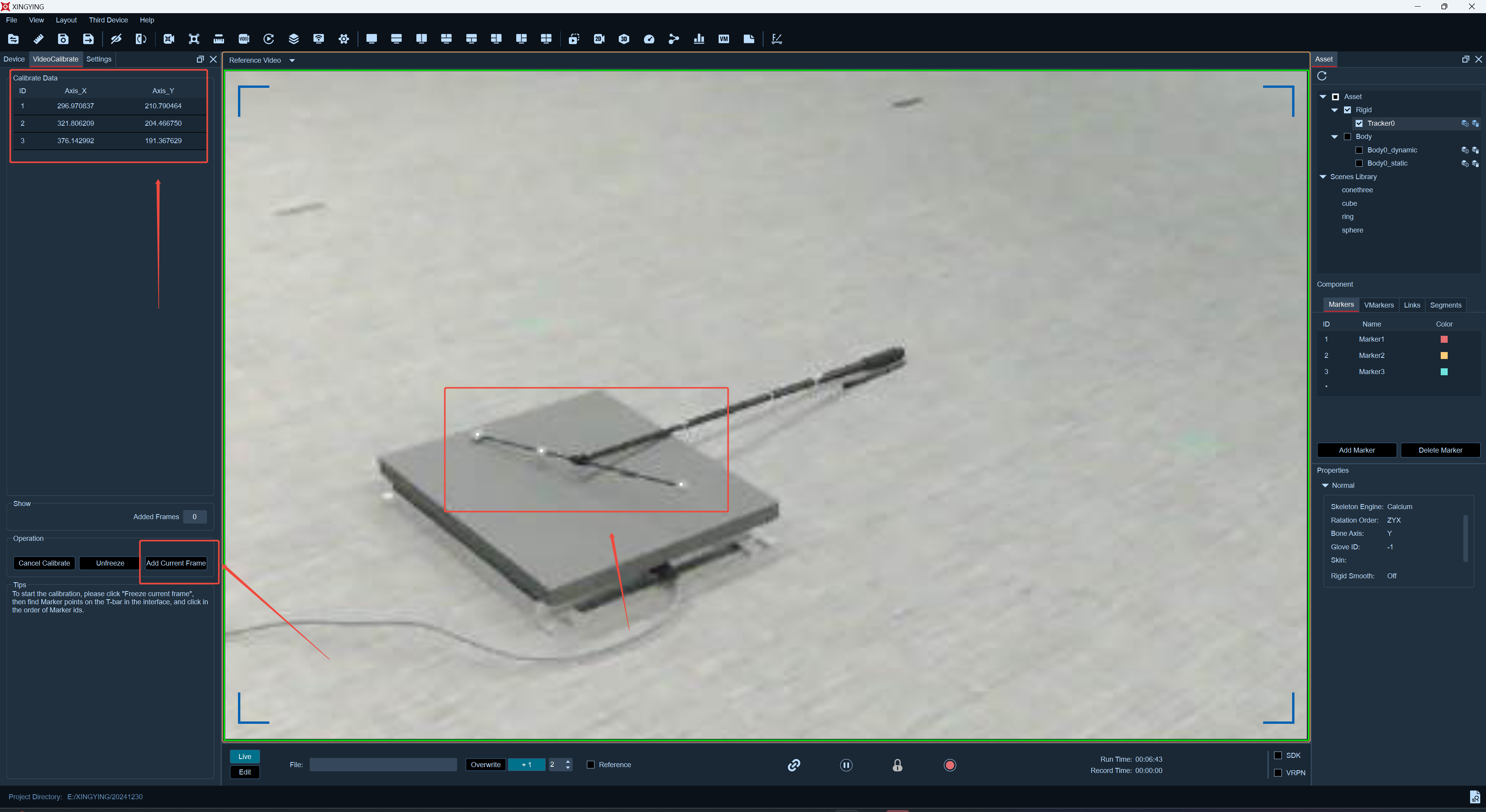 5. Reference Video Calibration | NOKOV DOCS