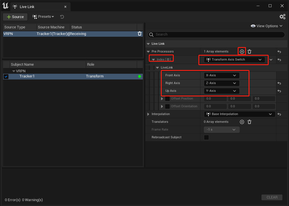 Detail Settings