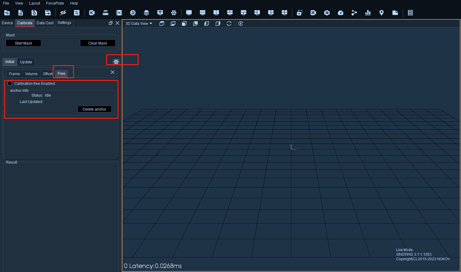 8. Calibration-free | NOKOV DOCS