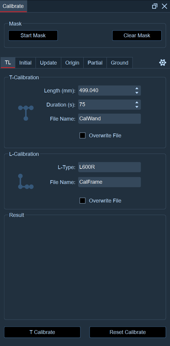 2. TL Calibration | NOKOV DOCS