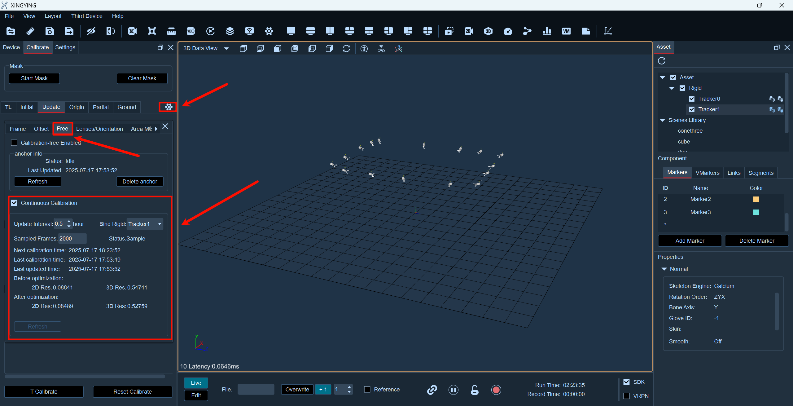 8. Calibration-free | NOKOV DOCS
