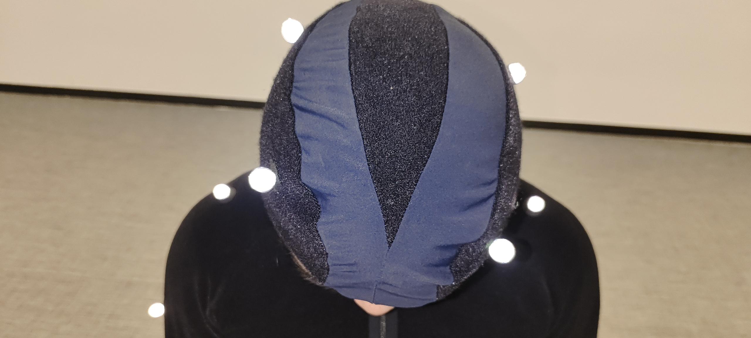 正面头部顶视图